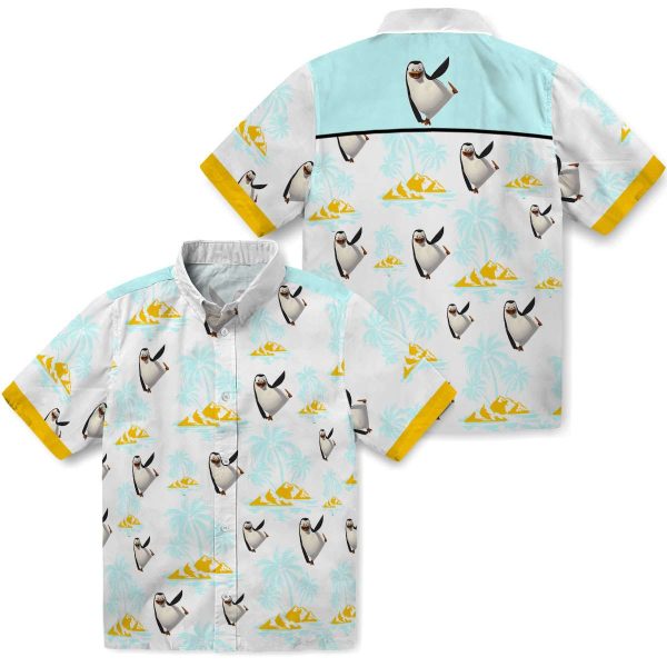 Penguin Palm Island Print Hawaiian Shirt Latest Model