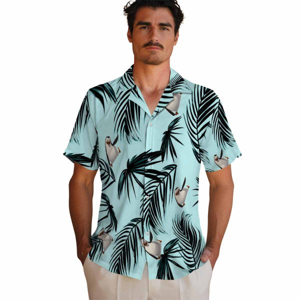 Penguin Palm Leaf Hawaiian Shirt High quality