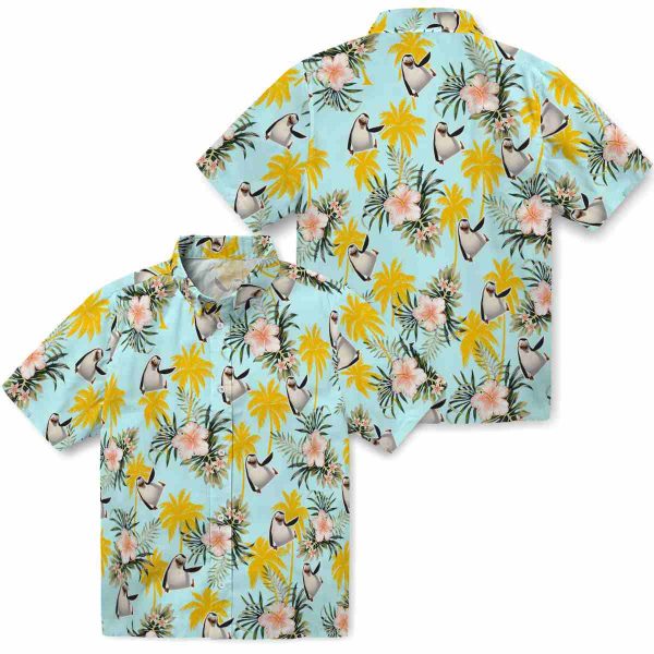 Penguin Palm Tree Flower Hawaiian Shirt Latest Model