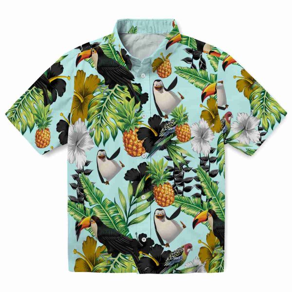 Penguin Toucan Hibiscus Pineapple Hawaiian Shirt Best selling