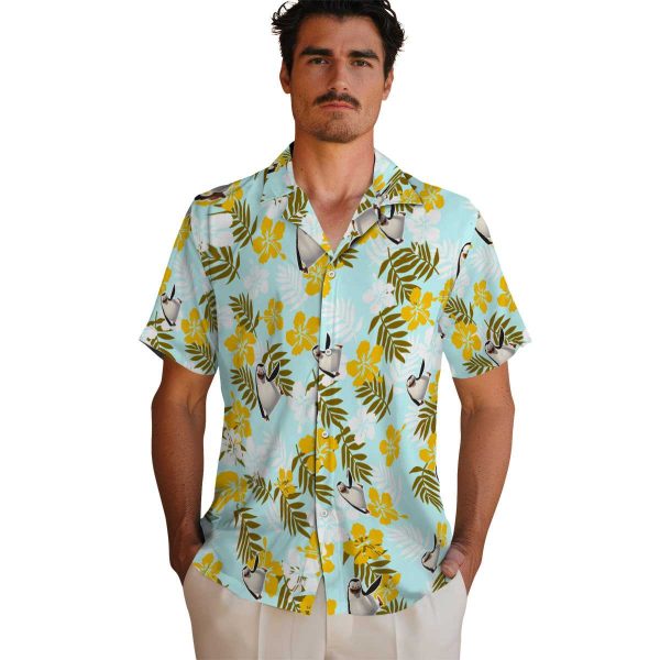 Penguin Tropical Floral Hawaiian Shirt High quality