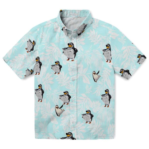 Penguin Tropical Leaf Hawaiian Shirt Best selling