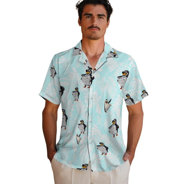 Penguin Tropical Leaf Hawaiian Shirt High quality