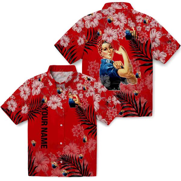 Personalized 40s Hibiscus Print Hawaiian Shirt Latest Model