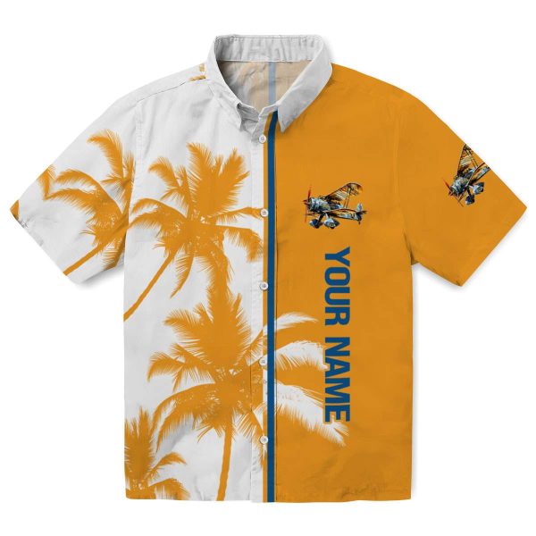 Personalized Airplane Palm Trees Hawaiian Shirt Best selling