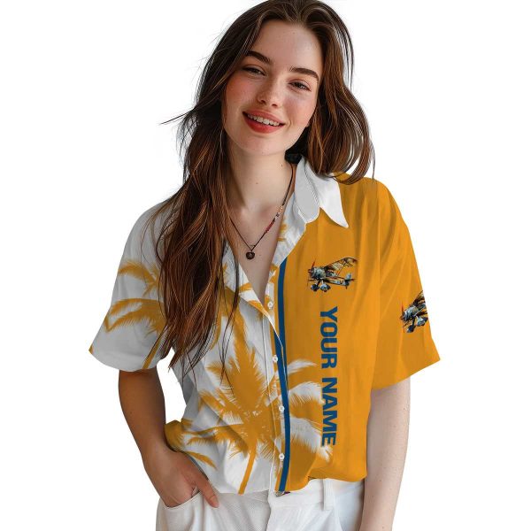 Personalized Airplane Palm Trees Hawaiian Shirt Trendy