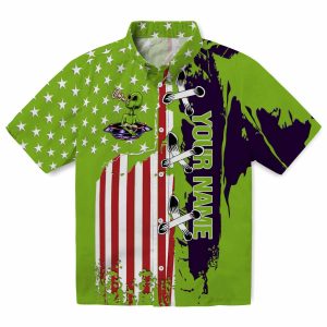 Personalized Alien Stitched Flag Hawaiian Shirt Best selling