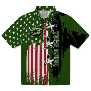 Personalized Alligator Stitched Flag Hawaiian Shirt Best selling