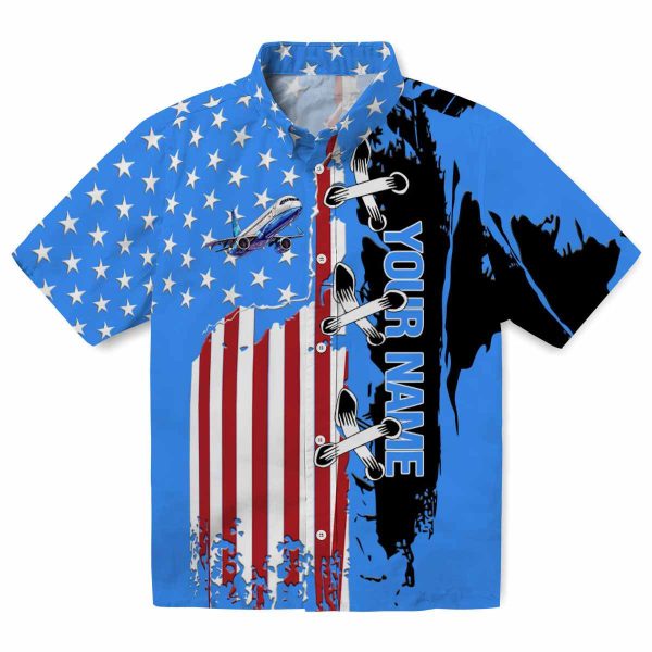 Personalized Aviation Stitched Flag Hawaiian Shirt Best selling