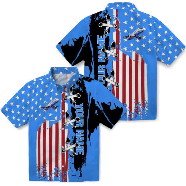 Personalized Aviation Stitched Flag Hawaiian Shirt Latest Model