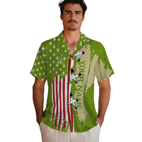 Personalized Bamboo Stitched Flag Hawaiian Shirt High quality