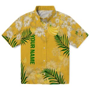 Personalized Banana Hibiscus Print Hawaiian Shirt Best selling