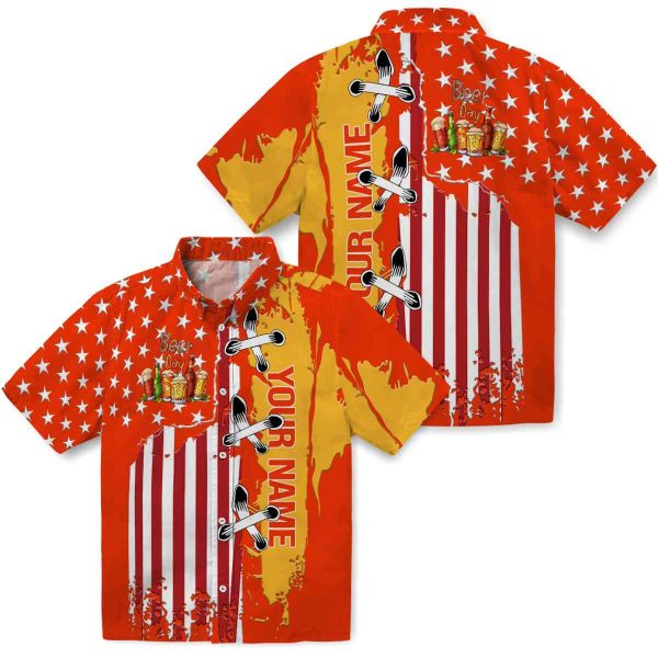 Personalized Beer Stitched Flag Hawaiian Shirt Latest Model