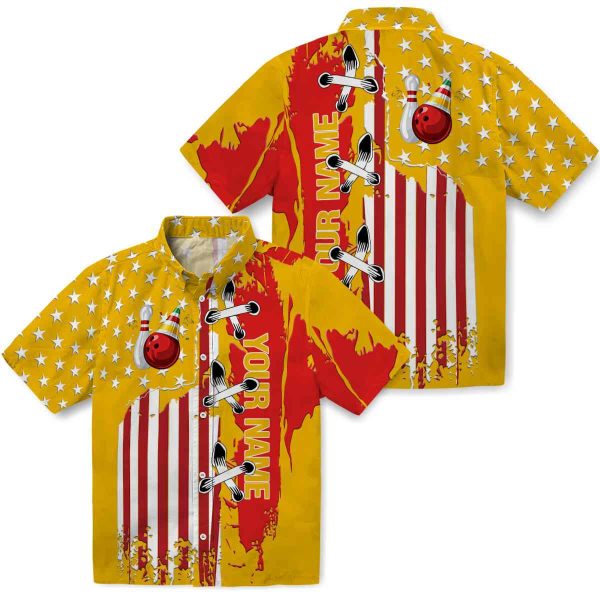 Personalized Bowling Stitched Flag Hawaiian Shirt Latest Model