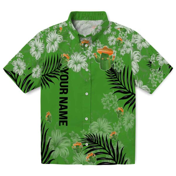 Personalized Cactus Hibiscus Print Hawaiian Shirt Best selling