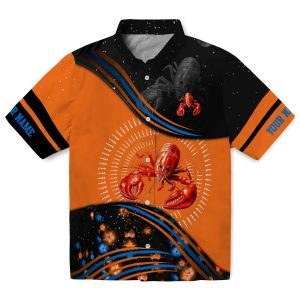 Personalized Crawfish Abstract Waves Hawaiian Shirt Best selling