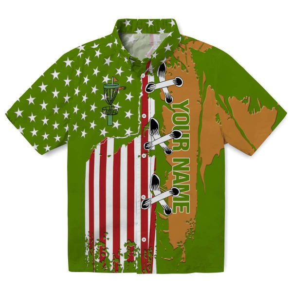 Personalized Disc Golf Stitched Flag Hawaiian Shirt Best selling