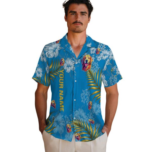 Personalized Dog Hibiscus Print Hawaiian Shirt High quality