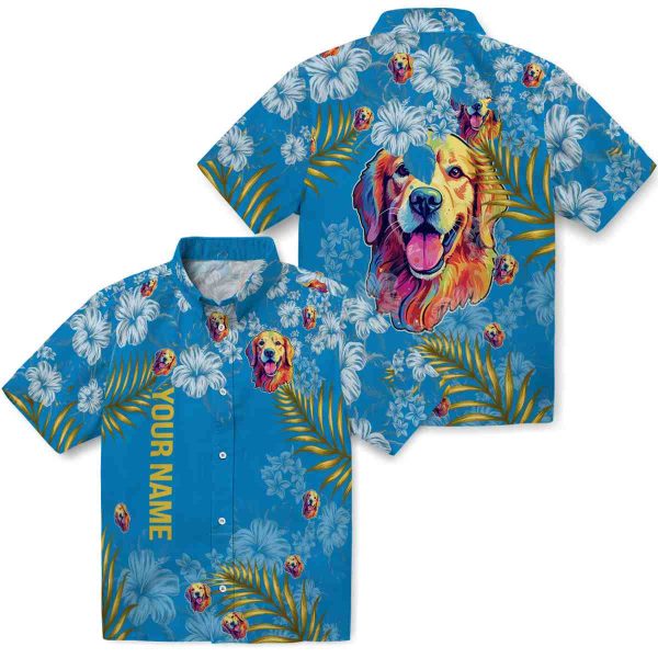 Personalized Dog Hibiscus Print Hawaiian Shirt Latest Model