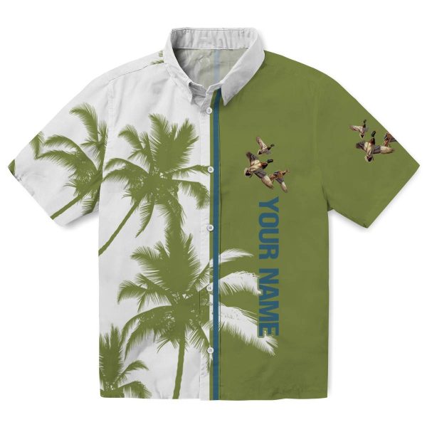 Personalized Duck Palm Trees Hawaiian Shirt Best selling