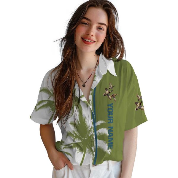 Personalized Duck Palm Trees Hawaiian Shirt Trendy