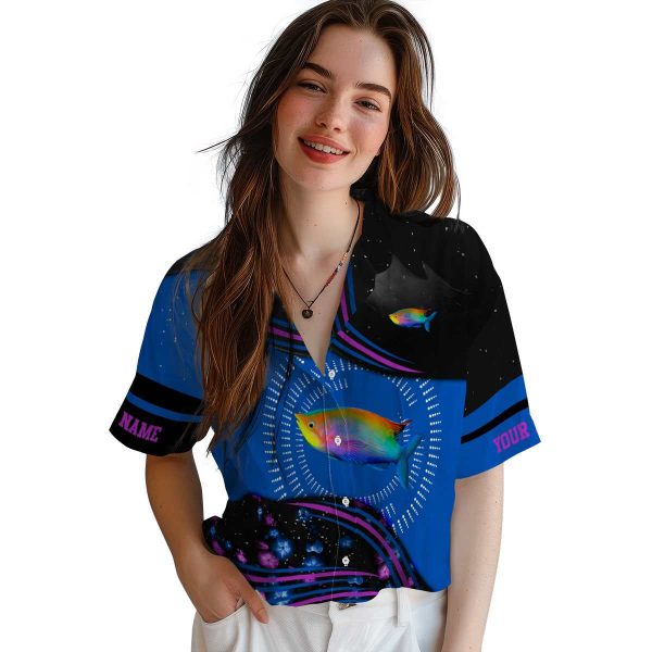 Personalized Fish Abstract Waves Hawaiian Shirt Trendy