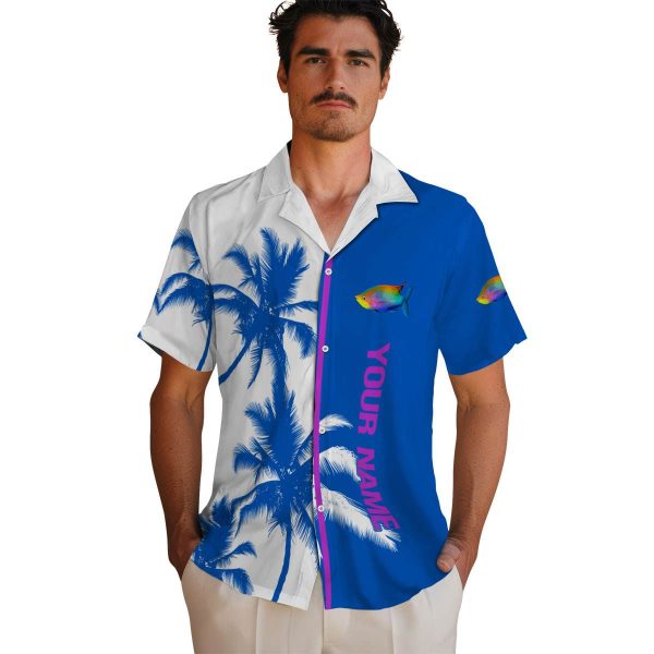 Personalized Fish Palm Trees Hawaiian Shirt High quality