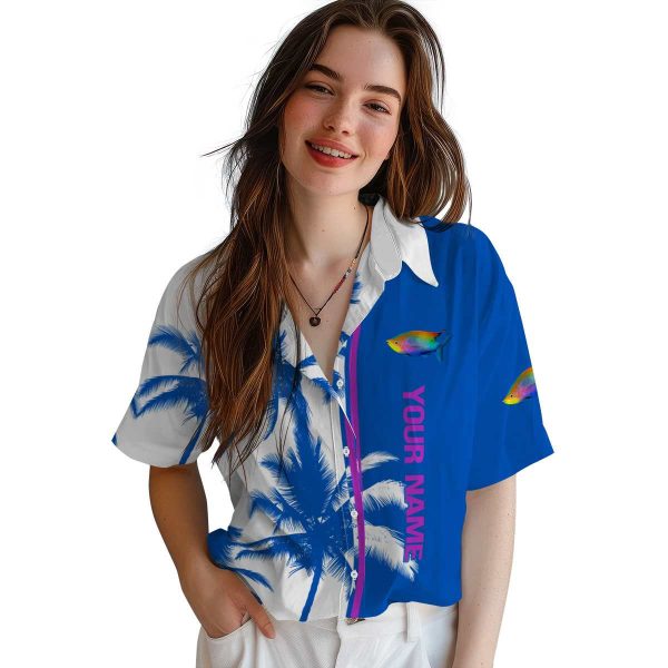 Personalized Fish Palm Trees Hawaiian Shirt Trendy