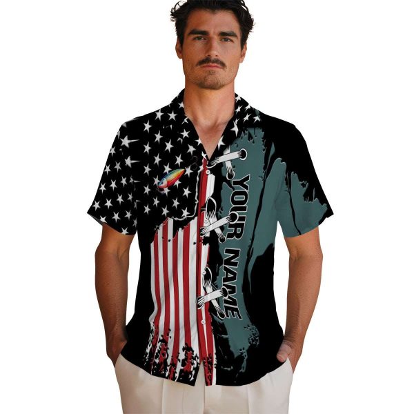 Personalized Fishing Stitched Flag Hawaiian Shirt High quality