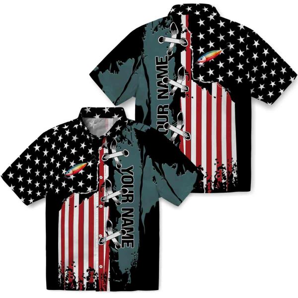 Personalized Fishing Stitched Flag Hawaiian Shirt Latest Model