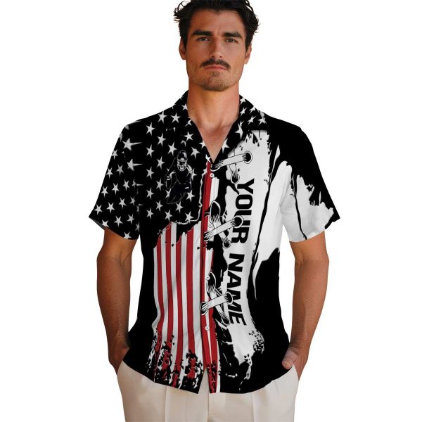 Personalized Football Stitched Flag Hawaiian Shirt High quality