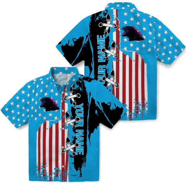 Personalized Godzilla Stitched Flag Hawaiian Shirt Latest Model