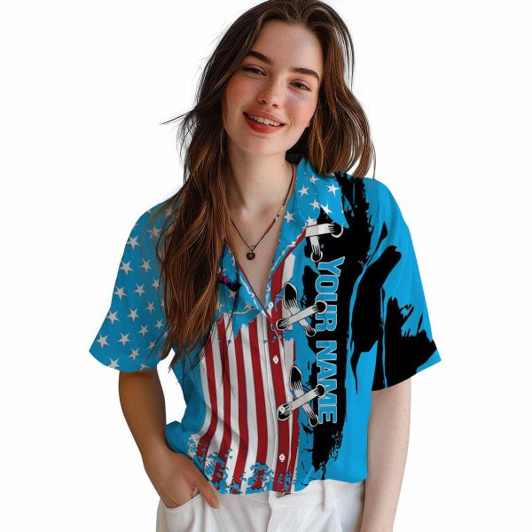 Personalized Godzilla Stitched Flag Hawaiian Shirt Trendy