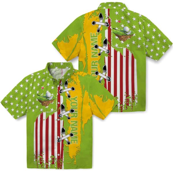 Personalized Golf Stitched Flag Hawaiian Shirt Latest Model