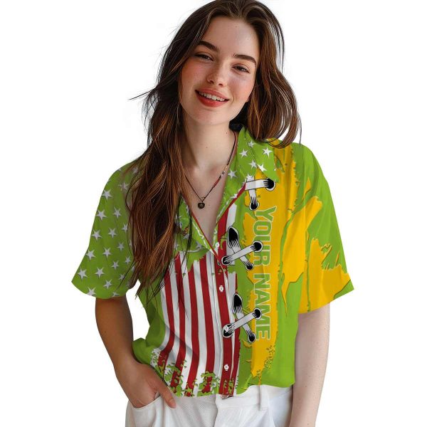 Personalized Golf Stitched Flag Hawaiian Shirt Trendy