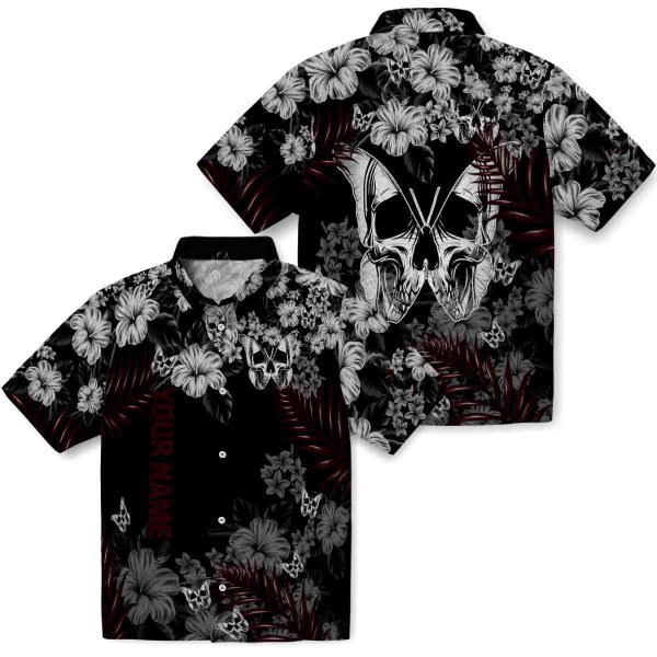 Personalized Goth Hibiscus Print Hawaiian Shirt Latest Model