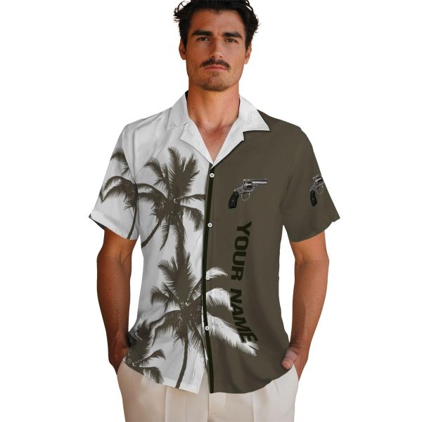 Personalized Gun Palm Trees Hawaiian Shirt High quality