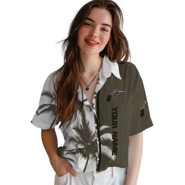 Personalized Gun Palm Trees Hawaiian Shirt Trendy