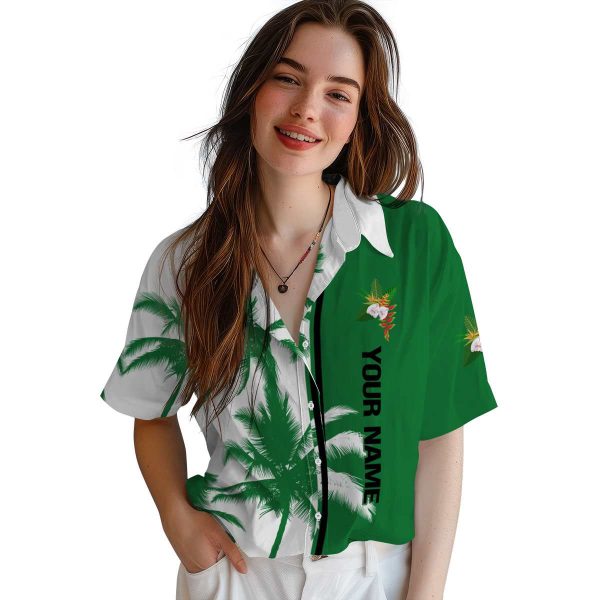 Personalized Hawaiian Flower Shirt Palm Trees Hawaiian Shirt Trendy