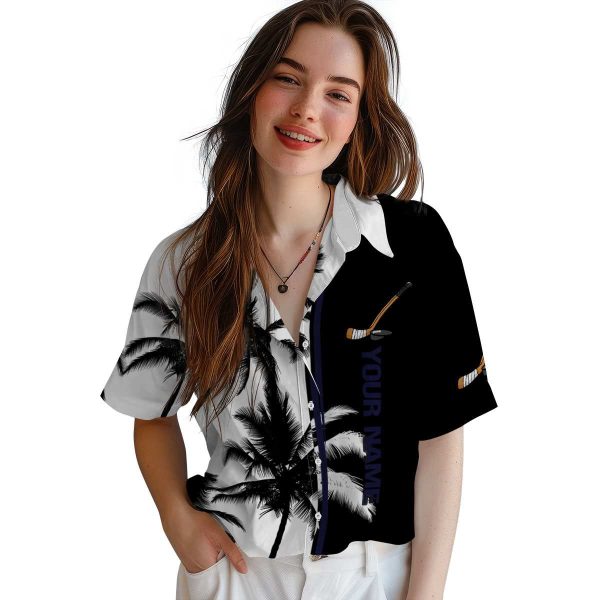 Personalized Hockey Palm Trees Hawaiian Shirt Trendy