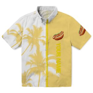 Personalized Hot Dog Palm Trees Hawaiian Shirt Best selling