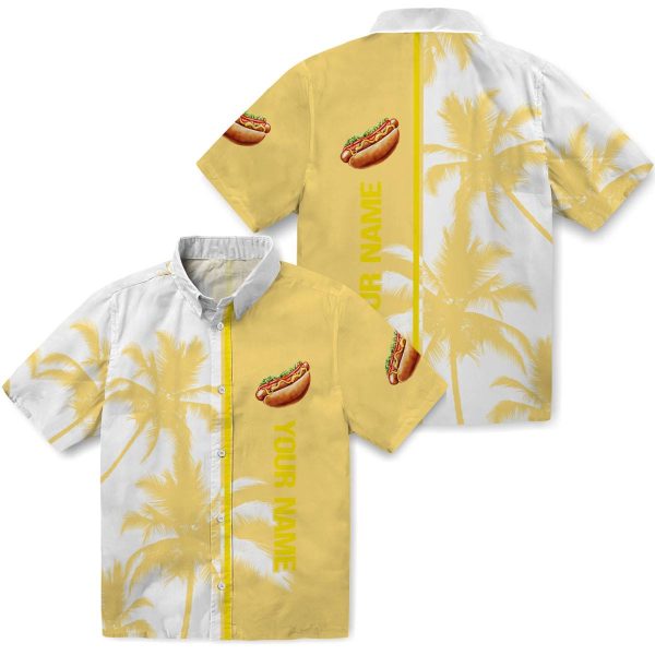 Personalized Hot Dog Palm Trees Hawaiian Shirt Latest Model