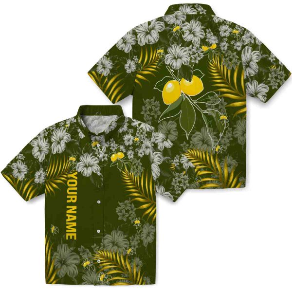 Personalized Lemon Hibiscus Print Hawaiian Shirt Latest Model