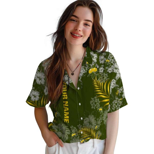 Personalized Lemon Hibiscus Print Hawaiian Shirt Trendy