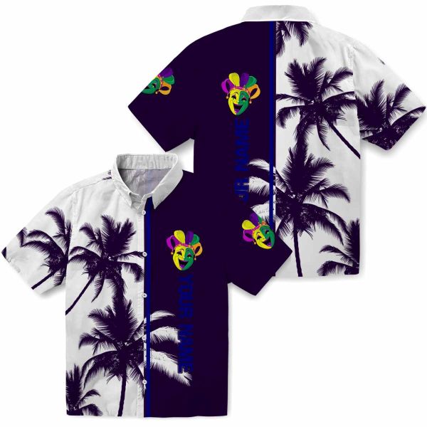 Personalized Mardi Gras Palm Trees Hawaiian Shirt Latest Model