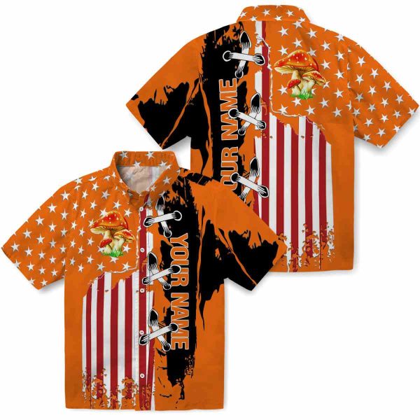 Personalized Mushroom Stitched Flag Hawaiian Shirt Latest Model