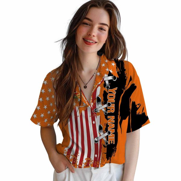 Personalized Mushroom Stitched Flag Hawaiian Shirt Trendy