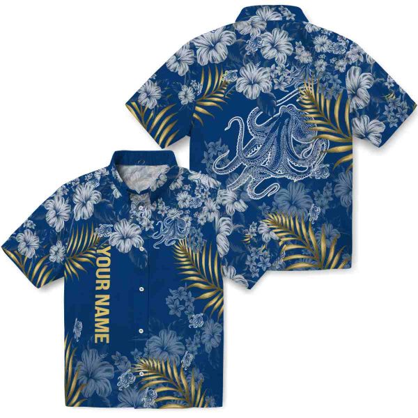 Personalized Octopus Hibiscus Print Hawaiian Shirt Latest Model