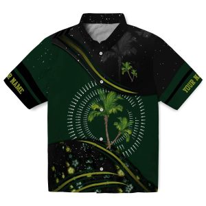 Personalized Palm Tree Abstract Waves Hawaiian Shirt Best selling
