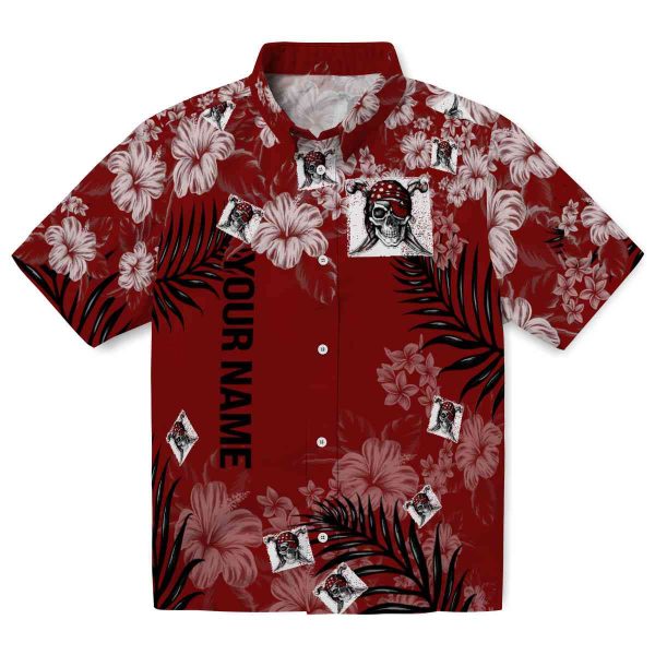 Personalized Pirate Hibiscus Print Hawaiian Shirt Best selling